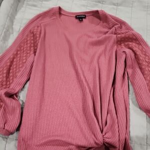 Pink Textured Women's Top